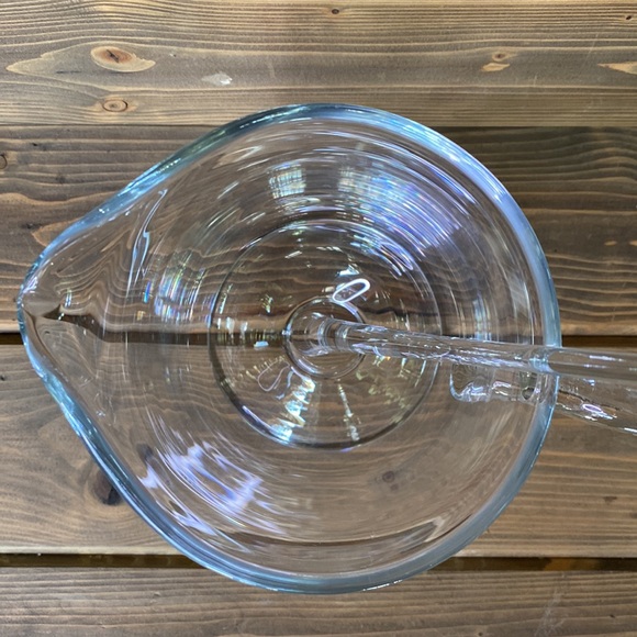 KROSNO Poland Beautiful Glass Drink Pedestal Pitcher with Glass Mixing Stirrer - Picture 4 of 16